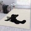 Kaws Holiday Black Area Rug Living Room Rug Home US Decor