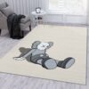 Kaws Holiday Grey Fashion Brand Area Rug Living Room Rug Floor Decor Home Decor