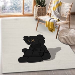 Kaws Illustration Area Rug Living Room Rug US Gift Decor