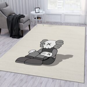 Kaws Illustration Rug Bedroom Rug Family Gift US Decor