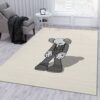 Kaws Small Lie Figure Rug Living Room Rug Christmas Gift US Decor