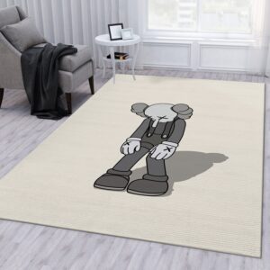 Kaws Small Lie Figure Rug Living Room Rug Christmas Gift US Decor