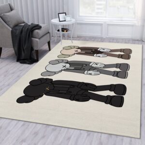 Kaws Small Lie Set Area Rug Living Room Rug US Gift Decor