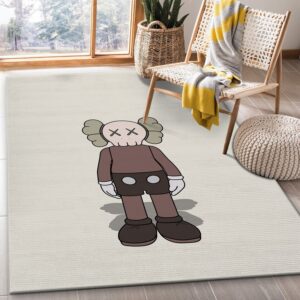 Kaws Standing Brown Rug Bedroom Rug Home US Decor