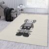 Kaws Standing Grey Fashion Brand Area Rug Living Room Rug Floor Decor Home Decor