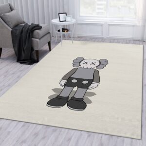 Kaws Standing Grey Fashion Brand Area Rug Living Room Rug Floor Decor Home Decor