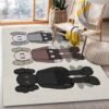 Kaws Standing Set Area Rug Bedroom Rug Family Gift US Decor