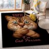 Keep Calm I Am Cat Person Area Rug For Christmas Living Room Rug US Gift Decor