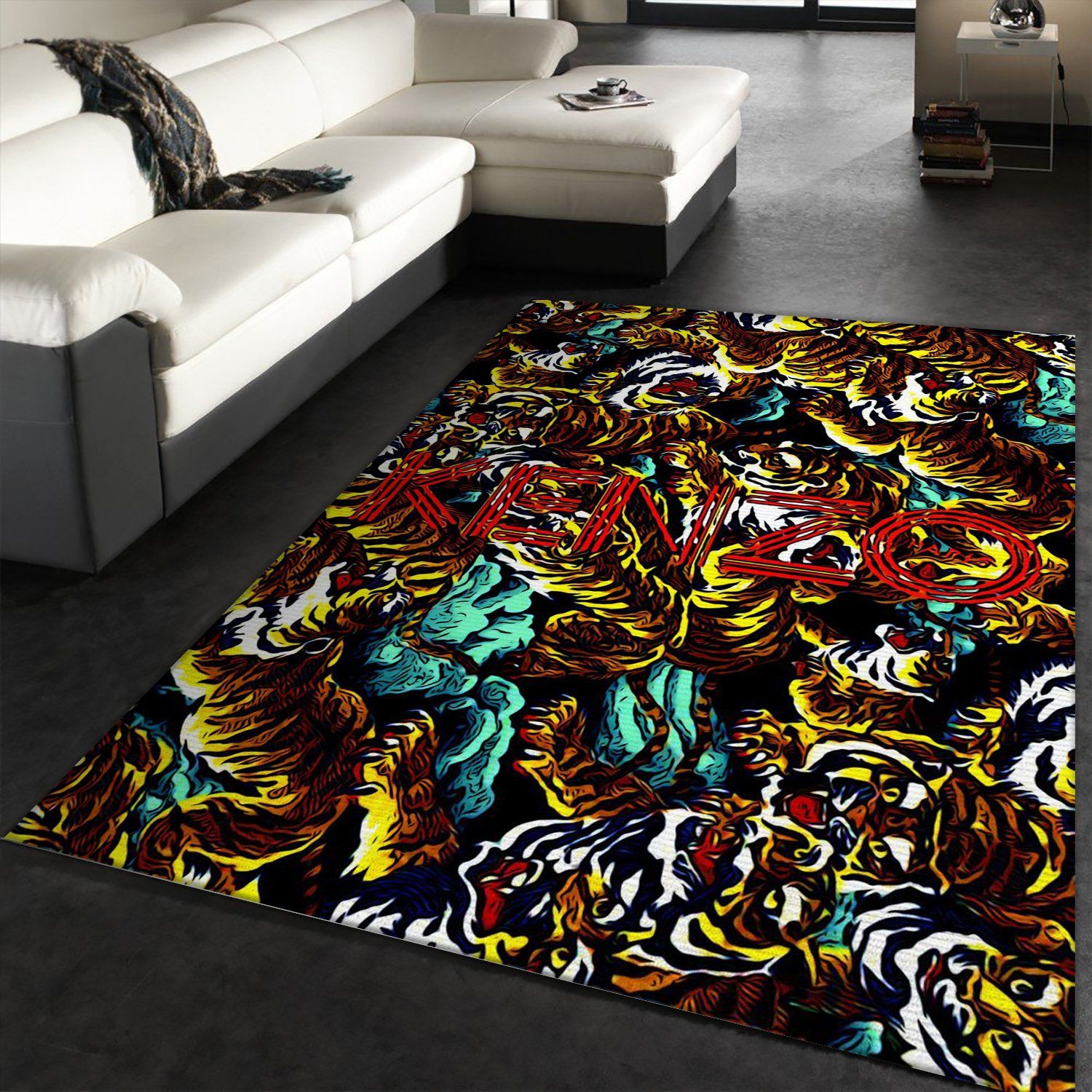 Kenzo Logo Rug Fashion Brand Rug Floor Decor Home Decor