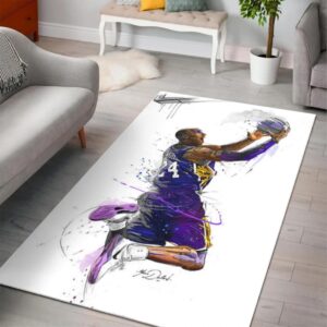 Kobe Bryant 24 Lakers Legend Area Rug Rugs For Living Room Rug Home Decor