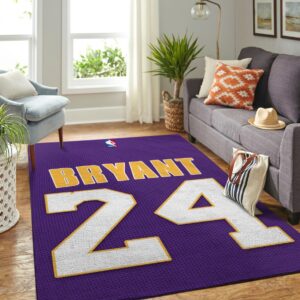 Kobe Bryant 24 Lakers Living Room Area Rug Rugs For Living Room Rug Home Decor
