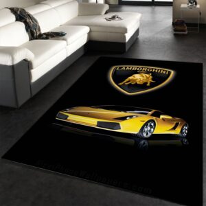 Lamborghini Area Rugs Bedroom Rug Christmas Gift US Decor