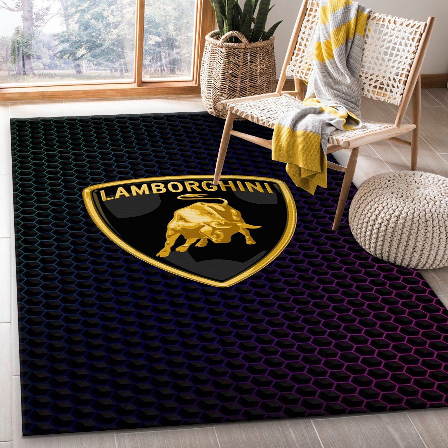 Supreme Lamborghini V11 Area Rug Living Room Rug Home Us Decor