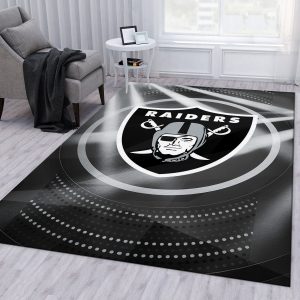 Las Vegas Raiders NFL Area Rug Bedroom Rug Christmas Gift US Decor - Teeruto