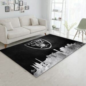 Las Vegas Raiders Skyline NFL Area Rug