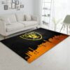 Las Vegas Raiders Skyline NFL Team Logos Area Rug