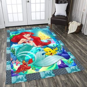 Lilo Stitch Hula Dancing On The Beach Disney Area Rug Carpet