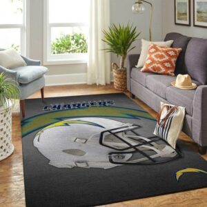 Los Angeles Chargers Area Rug Nfl Football Floor Decor Area Rug Rugs For Living Room 2