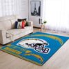 Los Angeles Chargers Area Rug Nfl Football Floor Decor T01 Area Rug Rugs For Living Room