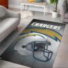 Los Angeles Chargers Area Rug Nfl Football Team Area Rug Rugs For Living Room Rug Home Decor