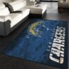 Los Angeles Chargers Fade Rug Nfl Team Area Rug Carpet
