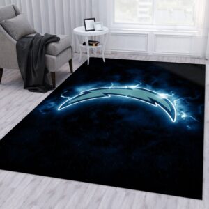 Los Angeles Chargers NFL Area Rug Bedroom Rug Floor Decor Home Decor
