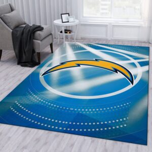 Los Angeles Chargers NFL Area Rug Living Room Rug Family Gift US Decor