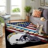 Los Angeles Chargers Nfl Team Logo American Style Nice Gift Home Decor Area Rug Rugs For Living Room