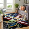 Los Angeles Chargers Nfl Team Logo Baby Yoda Us Style Nice Gift Home Decor Rectangle Area Rug
