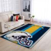 Los Angeles Chargers Nfl Team Logo Helmet Nice Gift Home Decor Rectangle Area Rug