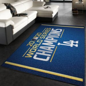 Los Angeles Dodgers 2020 World Series Champions Rug Area Rug