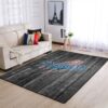 Los Angeles Dodgers Mlb Team Logo Grey Wooden Style Style Nice Gift Home Decor Rectangle Area Rug