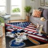 Los Angeles Dodgers Mlb Team Logo Mickey Us Style Nice Gift Home Decor Rectangle Area Rug