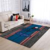 Los Angeles Dodgers Mlb Team Logo Wooden Style Style Nice Gift Home Decor Rectangle Area Rug