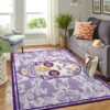 Los Angeles Lakers Nba Team Logo Skull Flower Style Nice Gift Home Decor Rectangle Area Rug