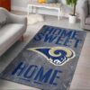 Los Angeles Rams Area Rug Rugs For Living Room Rug Home Decor