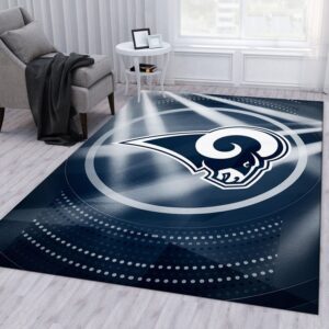 Los Angeles Rams NFL Area Rug Bedroom Rug Family Gift US Decor