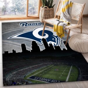 Los Angeles Rams NFL Area Rug Living Room Rug Christmas Gift US Decor