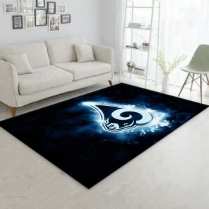 Los Angeles Rams Nfl Area Rug For Christmas Living Room Rug Floor Decor Home Decor