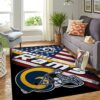 Los Angeles Rams Nfl Team Logo American Style Nice Gift Home Decor Rectangle Area Rug