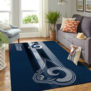 Los Angeles Rams Nfl Team Logo Nice Gift Home Decor Rectangle Area Rug