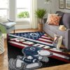 Los Angeles Rams Nfl Team Logo Snoopy Us Style Nice Gift Home Decor Rectangle Area Rug