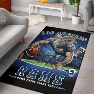 Los Angeles Rams Rams Pride Since 1937 Nfl Area Rug Rugs For Living Room Rug Home Decor