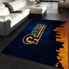 Los Angeles Rams Skyline NFL Area Rug Carpet
