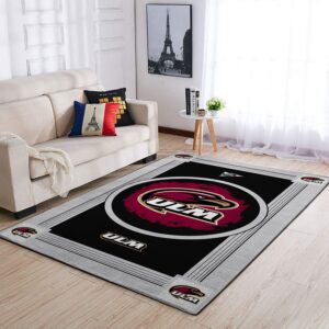 Louisiana Monroe Warhawks Ncaa Team Logo Nice Gift Home Decor Rectangle Area Rug