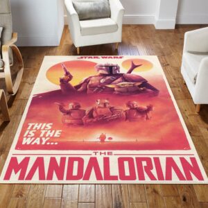 Mandalorian Baby Yoda Ver17 Rug Living Room Rug Floor Decor Home Decor