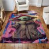 Mandalorian Baby Yoda Ver18 Rug Living Room Rug Floor Decor Home Decor