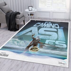 Mandalorian Baby Yoda Ver2 Christmas Gift Rug Living Room Rug US Gift Decor