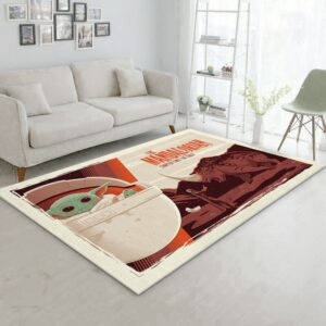 Mandalorian Baby Yoda Ver24 Rug Bedroom Rug US Gift Decor