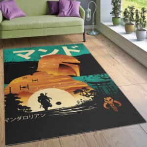 Mandalorian Baby Yoda Ver28 Area Rug Living Room Rug Home Decor